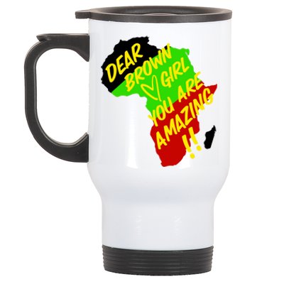 Ggt Brown You Are Amazing African Colors Melanin Love Meaningful Gift Stainless Steel Travel Mug