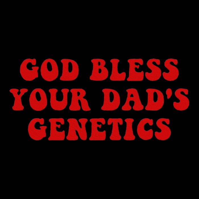 God Bless Your DadS Genetics Flat Bill Trucker Hat