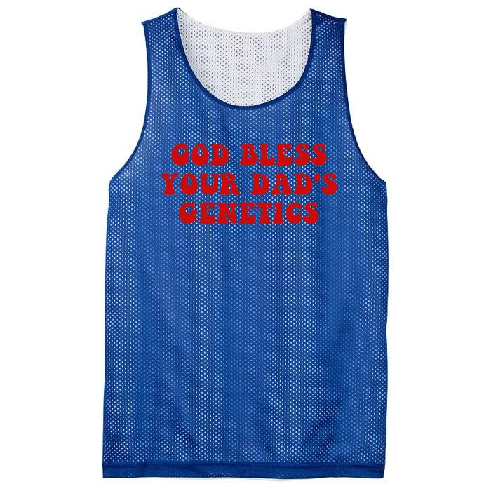 God Bless Your DadS Genetics Mesh Reversible Basketball Jersey Tank