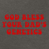 God Bless Your DadS Genetics Cotton Canvas Backpack