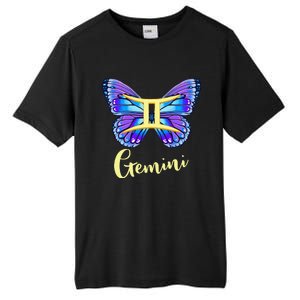 Gemini Butterfly Zodiac Sign of Butterfly Wings for Wo Tall Fusion ChromaSoft Performance T-Shirt