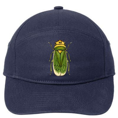 Green Cicada 2024 7-Panel Snapback Hat