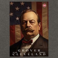 Grover Cleveland 22nd President Of The United States Portrait Cotton Canvas Backpack