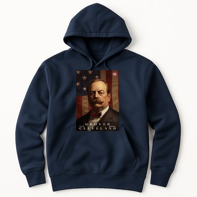 Grover Cleveland 22nd President Of The United States Portrait Hoodie