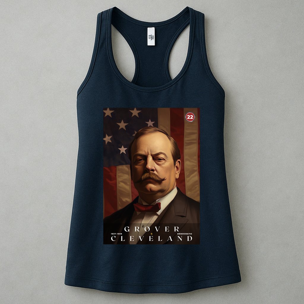 Grover Cleveland 22nd President Of The United States Portrait Womens Tank Top