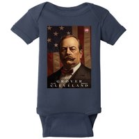 Grover Cleveland 22nd President Of The United States Portrait Baby Bodysuit