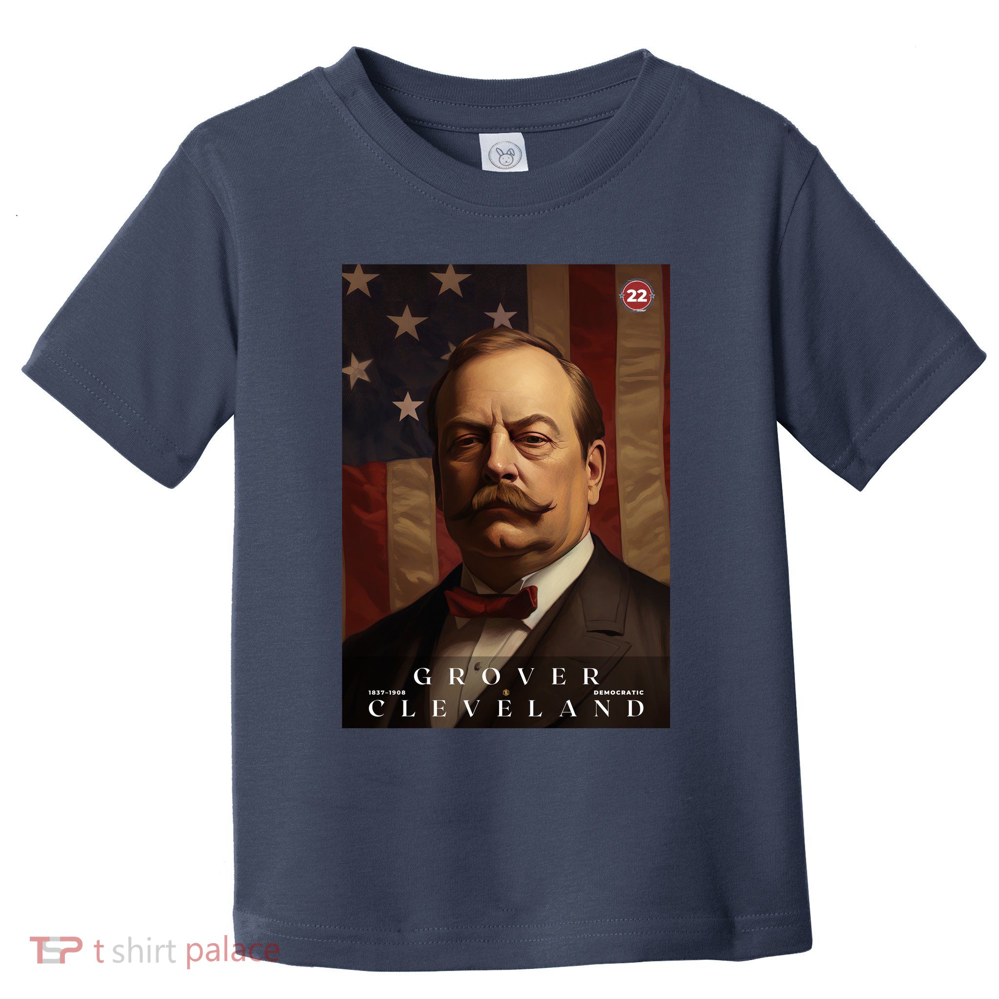 Grover Cleveland 22nd President Of The United States Portrait Toddler T-Shirt