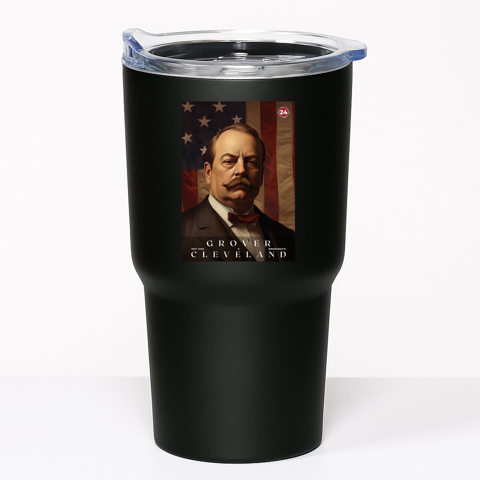 Grover Cleveland 24th President Of The United States Portrait Tumbler