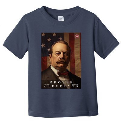 Grover Cleveland 24th President Of The United States Portrait Toddler T-Shirt