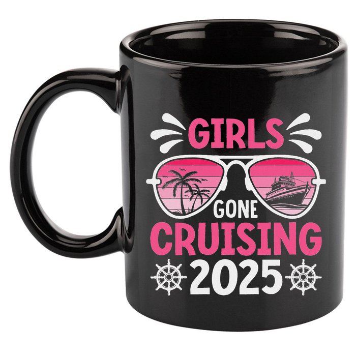 Gone Cruising 2025 Vacation Trip Matching Group 11oz C Handle Ceramic Mug