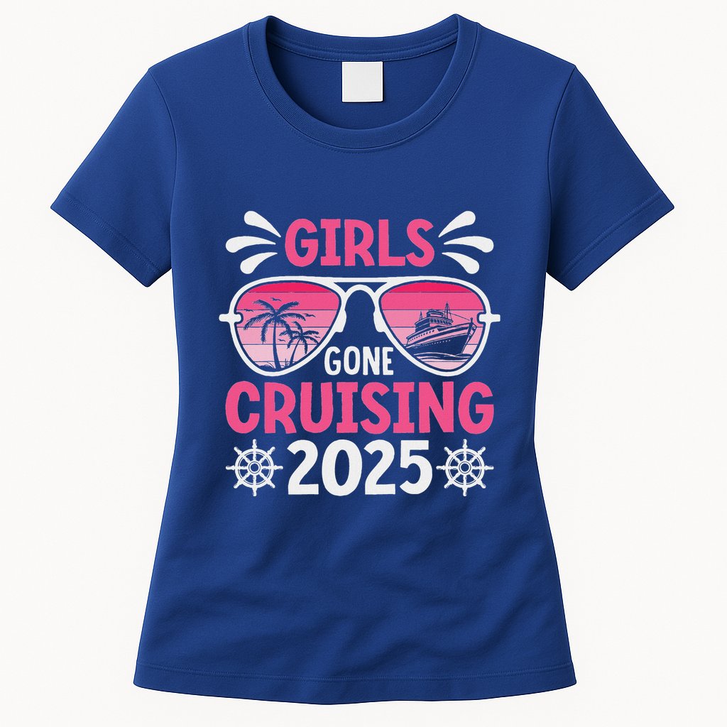 Gone Cruising 2025 Vacation Trip Matching Group Womens T-Shirt