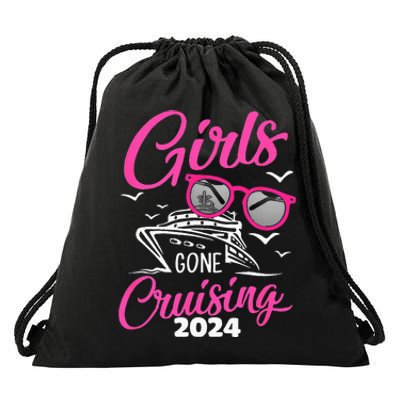 Gone Cruising 2024 Vacation Party Drawstring Bag