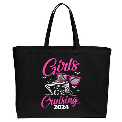 Gone Cruising 2024 Vacation Party Cotton Canvas Jumbo Tote