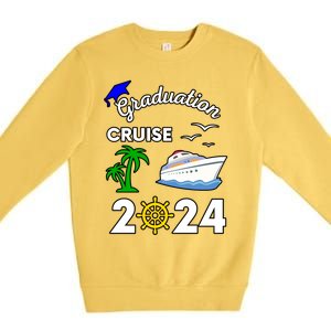 Graduation Cruise 2024 Ship Boat Vacation Summer Vacation Gift Premium Crewneck Sweatshirt