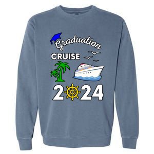 Graduation Cruise 2024 Ship Boat Vacation Summer Vacation Gift Garment-Dyed Sweatshirt