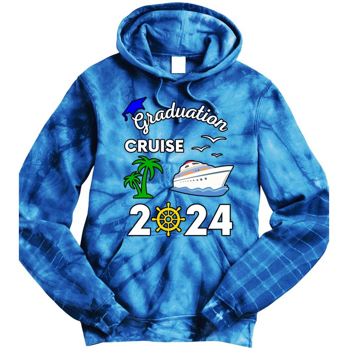 Graduation Cruise 2024 Ship Boat Vacation Summer Vacation Gift Tie Dye Hoodie