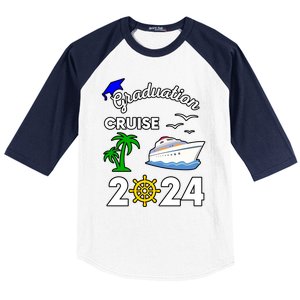 Graduation Cruise 2024 Ship Boat Vacation Summer Vacation Gift Baseball Sleeve Shirt