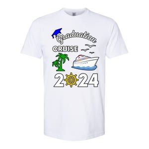 Graduation Cruise 2024 Ship Boat Vacation Summer Vacation Gift Softstyle CVC T-Shirt