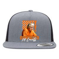 Guilty Convicted 34 Counts Trump Flat Bill Trucker Hat