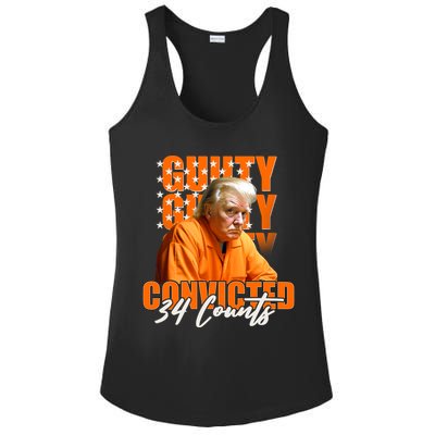 Guilty Convicted 34 Counts Trump Ladies PosiCharge Competitor Racerback Tank