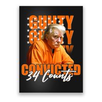 Guilty Convicted 34 Counts Trump Poster