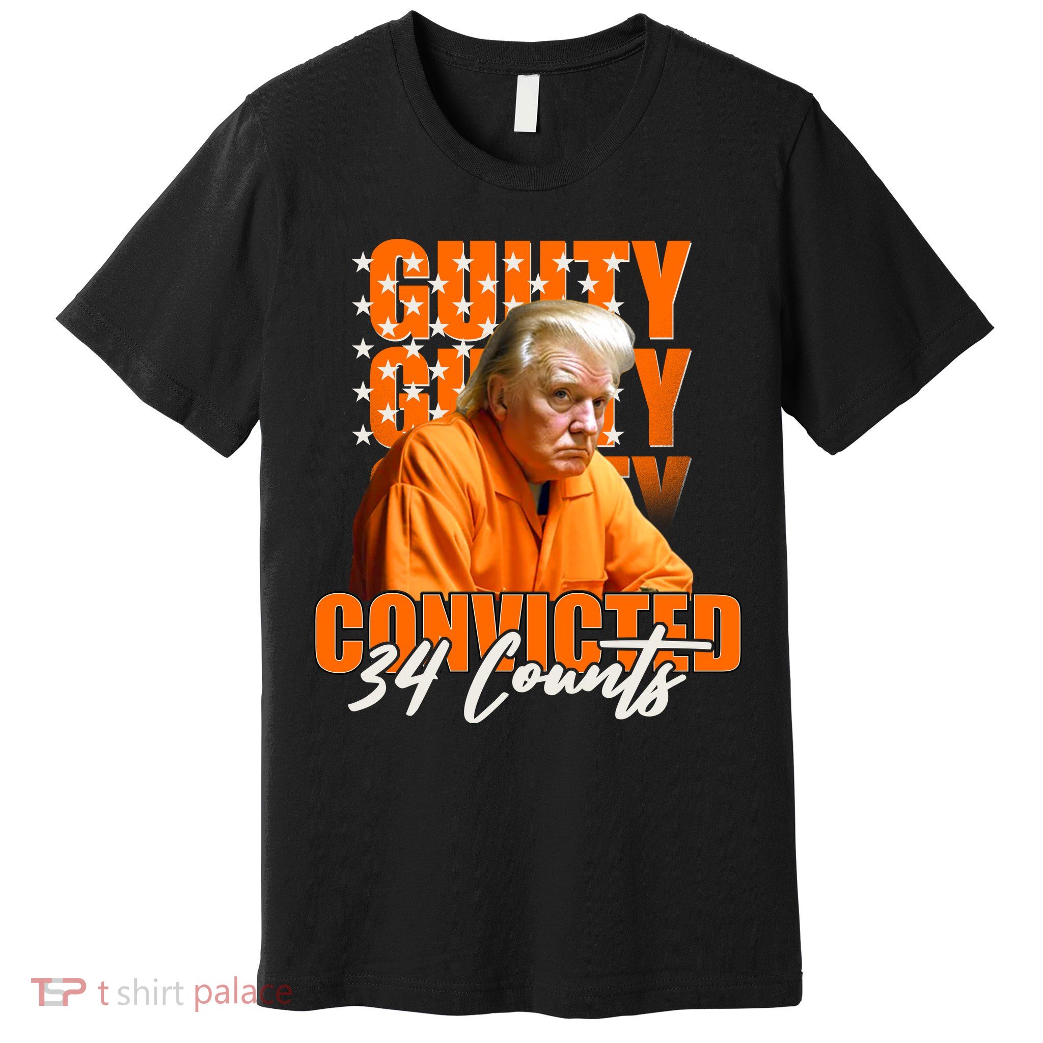 Guilty Convicted 34 Counts Trump Premium T-Shirt