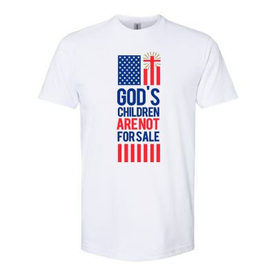 Gods Children Are Not For Sale Funny Political Softstyle® CVC T-Shirt