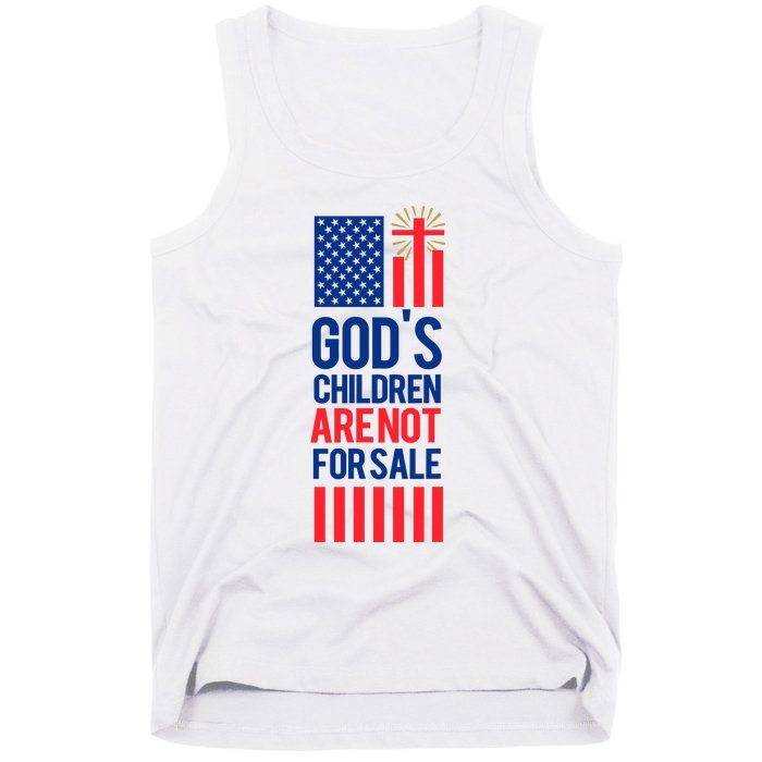 Gods Children Are Not For Sale Funny Political Tank Top