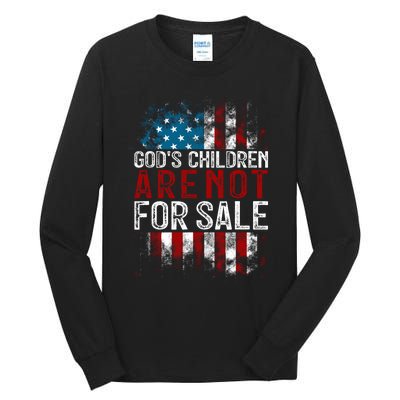 Gods Children Are Not For Sale Funny Political Tall Long Sleeve T-Shirt