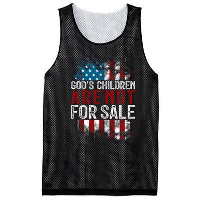 Gods Children Are Not For Sale Funny Political Mesh Reversible Basketball Jersey Tank