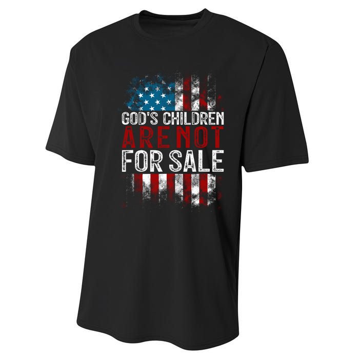 Gods Children Are Not For Sale Funny Political Performance Sprint T-Shirt