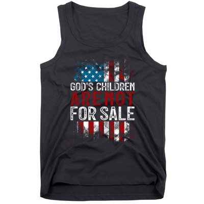 Gods Children Are Not For Sale Funny Political Tank Top