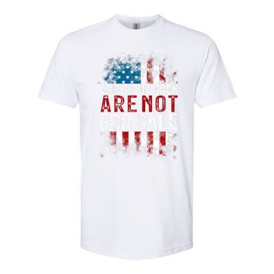 Gods Children Are Not For Sale Funny Political Softstyle CVC T-Shirt