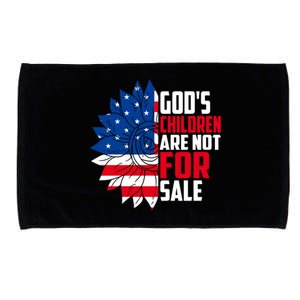 Gods Children Are Not For Sale Funny Political Microfiber Hand Towel