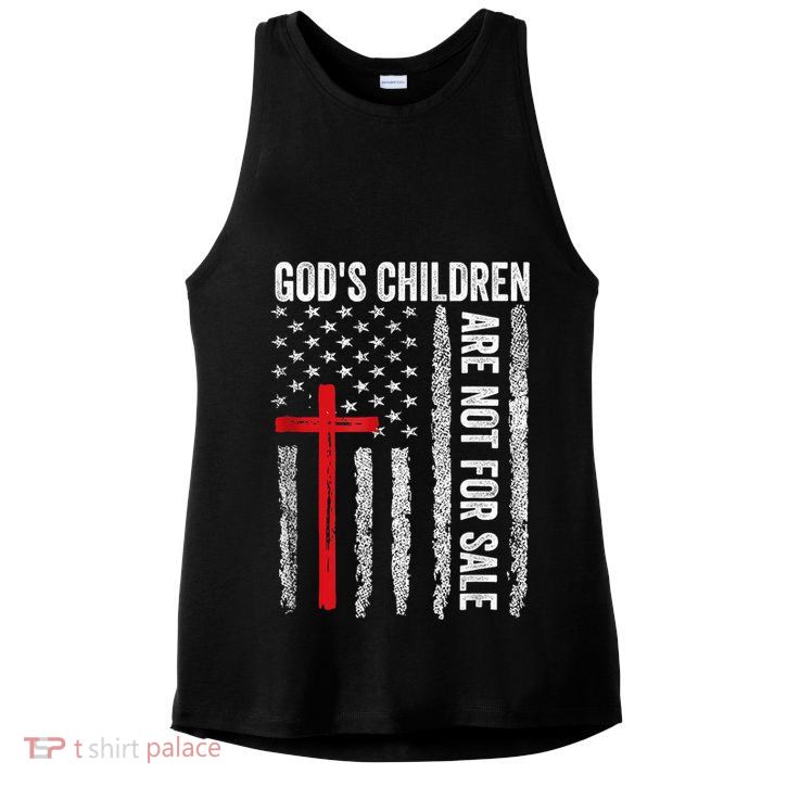 Gods Children Are Not For Sale Vintage Gods Children Quote Ladies PosiCharge Tri-Blend Wicking Tank