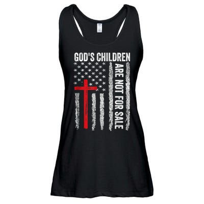 Gods Children Are Not For Sale Vintage Gods Children Quote Ladies Essential Flowy Tank