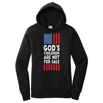 Gods Children Are Not For Sale Funny Political Women's Pullover Hoodie