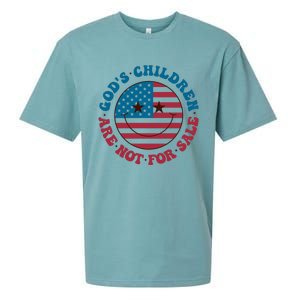 Gods Children Are Not For Sale Funny Political Sueded Cloud Jersey T-Shirt