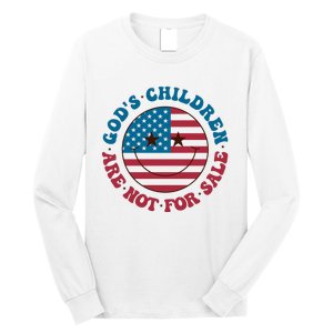 Gods Children Are Not For Sale Funny Political Long Sleeve Shirt