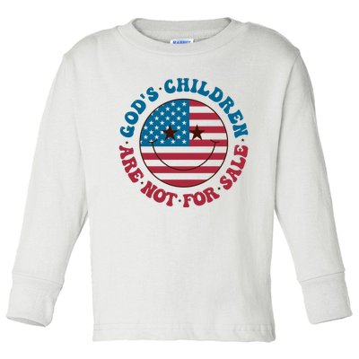 Gods Children Are Not For Sale Funny Political Toddler Long Sleeve Shirt