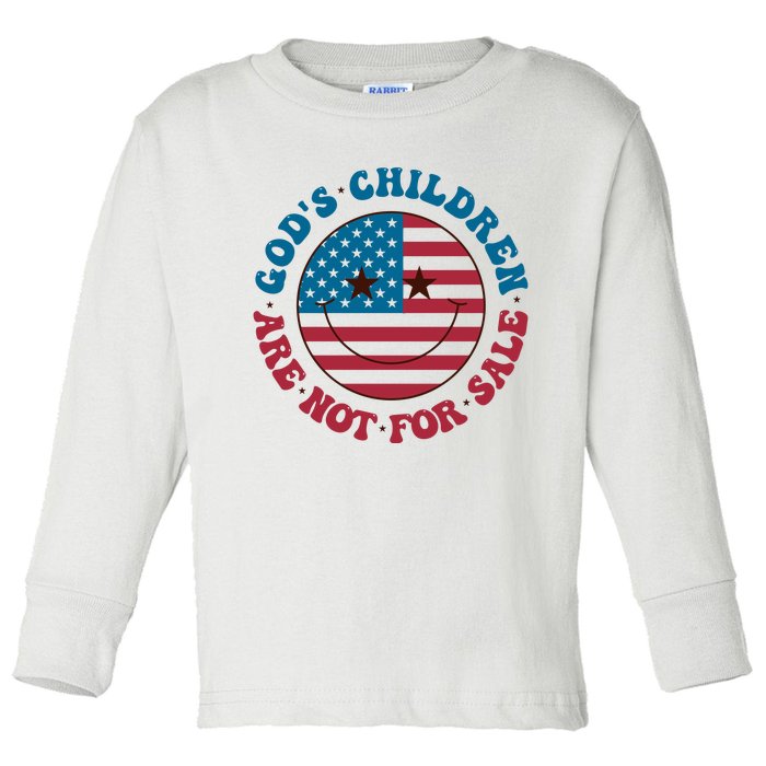 Gods Children Are Not For Sale Funny Political Toddler Long Sleeve Shirt