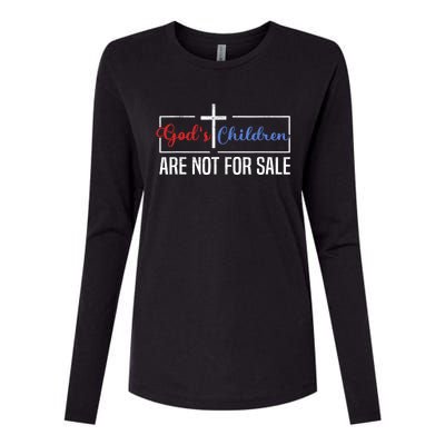 Gods Children Are Not For Sale Christian Womens Cotton Relaxed Long Sleeve T-Shirt