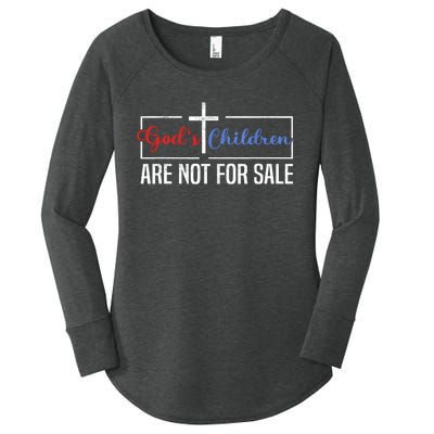 Gods Children Are Not For Sale Christian Women's Perfect Tri Tunic Long Sleeve Shirt