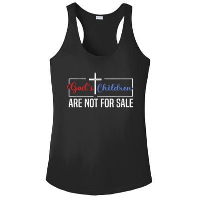 Gods Children Are Not For Sale Christian Ladies PosiCharge Competitor Racerback Tank