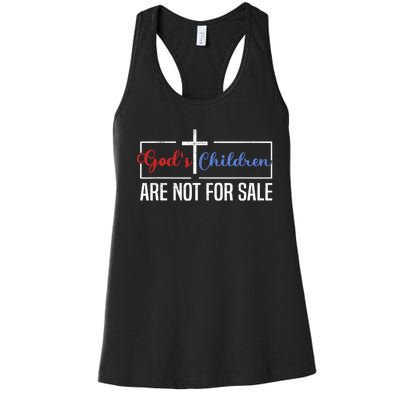 Gods Children Are Not For Sale Christian Women's Racerback Tank