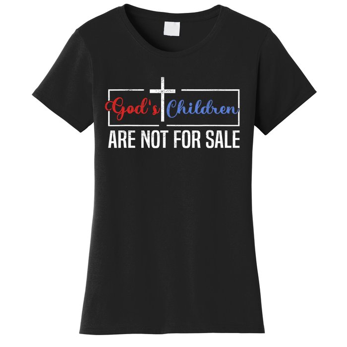 Gods Children Are Not For Sale Christian Women's T-Shirt