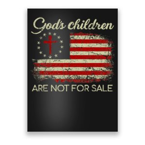 Gods Children Are Not For Sale Christian American Flag Poster