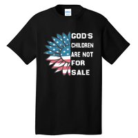 Gods Children Are Not For Sale Sunflower Design Tall T-Shirt