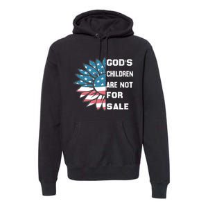 Gods Children Are Not For Sale Sunflower Design Premium Hoodie