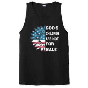 Gods Children Are Not For Sale Sunflower Design PosiCharge Competitor Tank